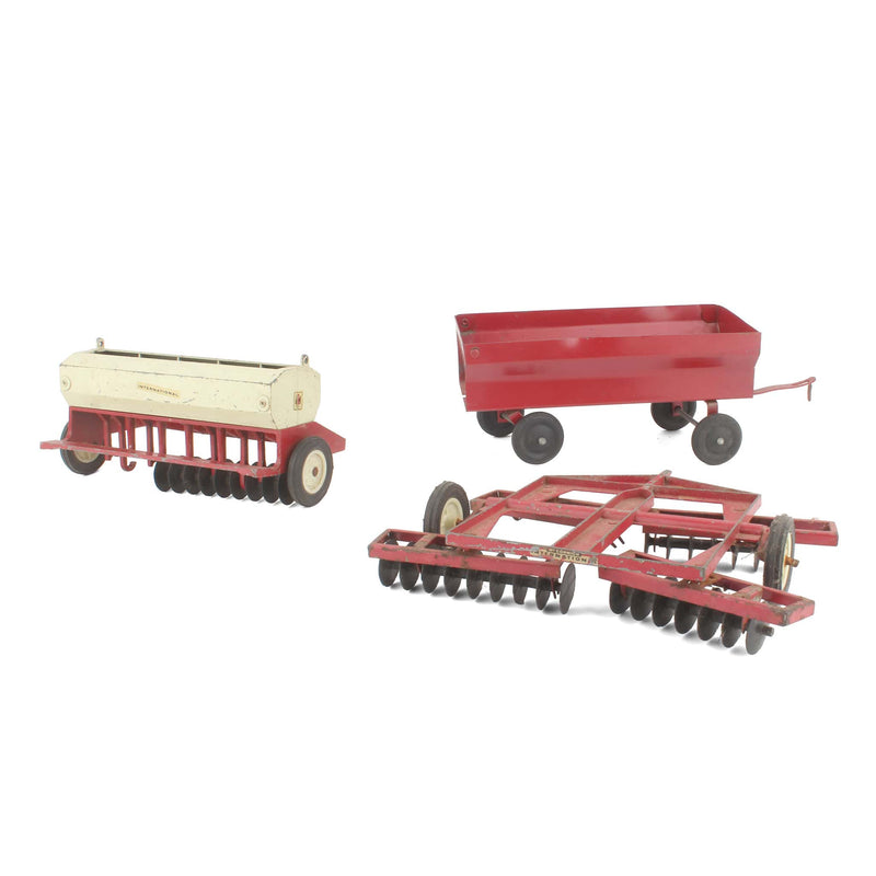 Lot of (3) 1/16 Red Farm Implements