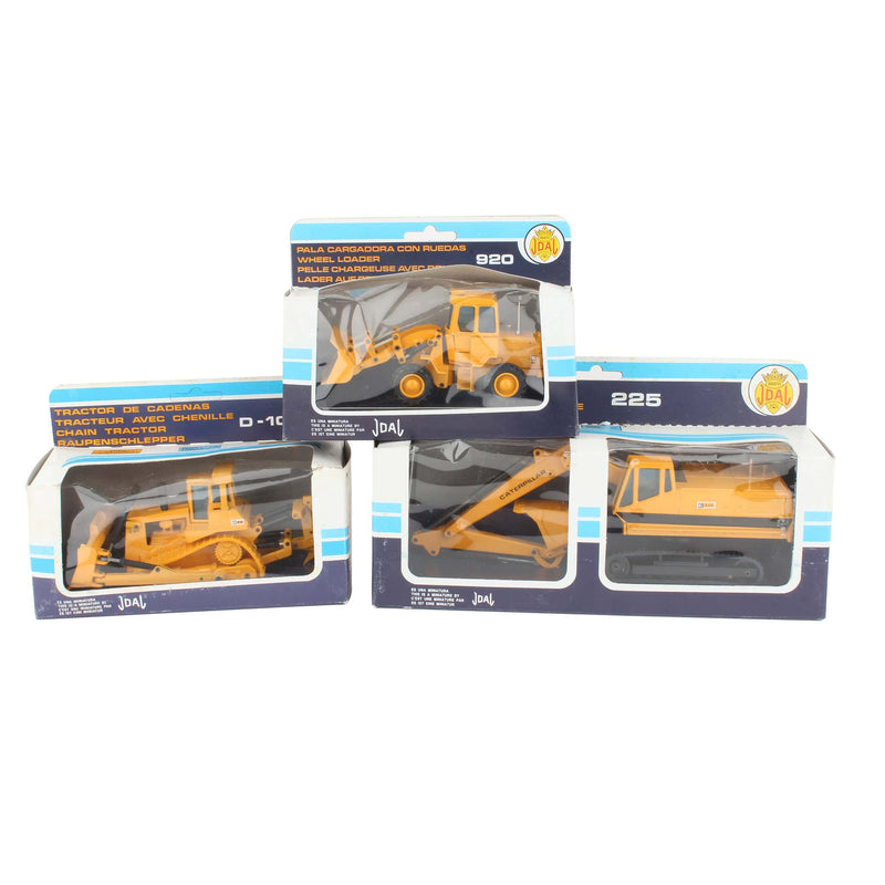Lot of (2) 1/70 Caterpillar Construction Vehicles and (1) 1/50 Caterpillar Construction Vehicle by Joal