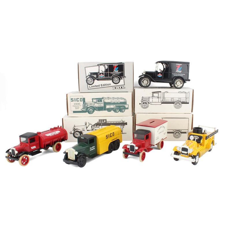 Lot of (5) Various Truck Locking Banks with Key