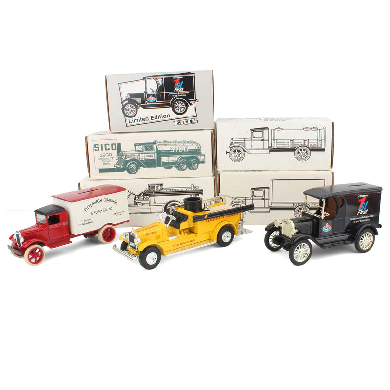 Lot of (5) Various Truck Locking Banks with Key