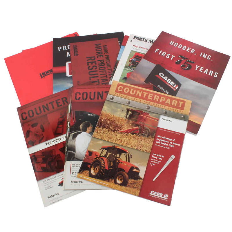 Lot of Several Case IH and Hoober Sales Info Brochures and Literature