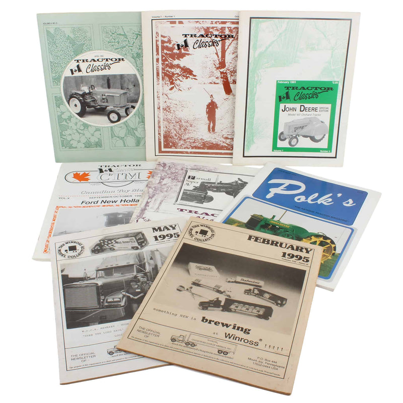 Lot of (5) Tractor Classics Publications, (1) Polk's Magazine, and (2) The Winross Model Collector Newletters