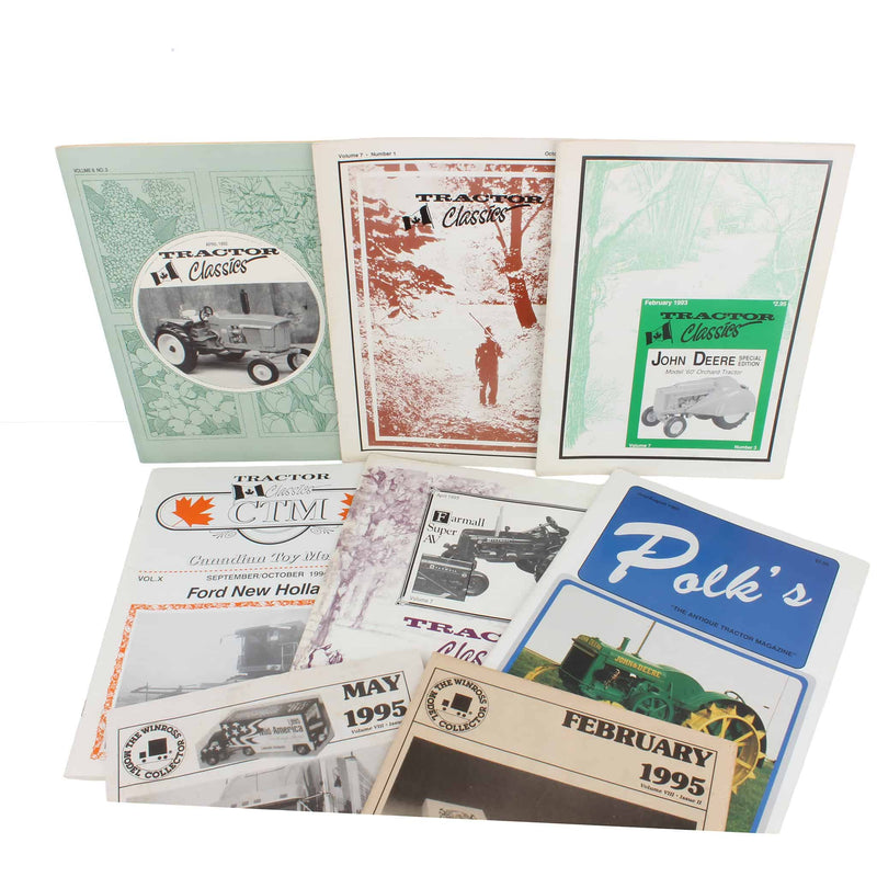 Lot of (5) Tractor Classics Publications, (1) Polk's Magazine, and (2) The Winross Model Collector Newletters