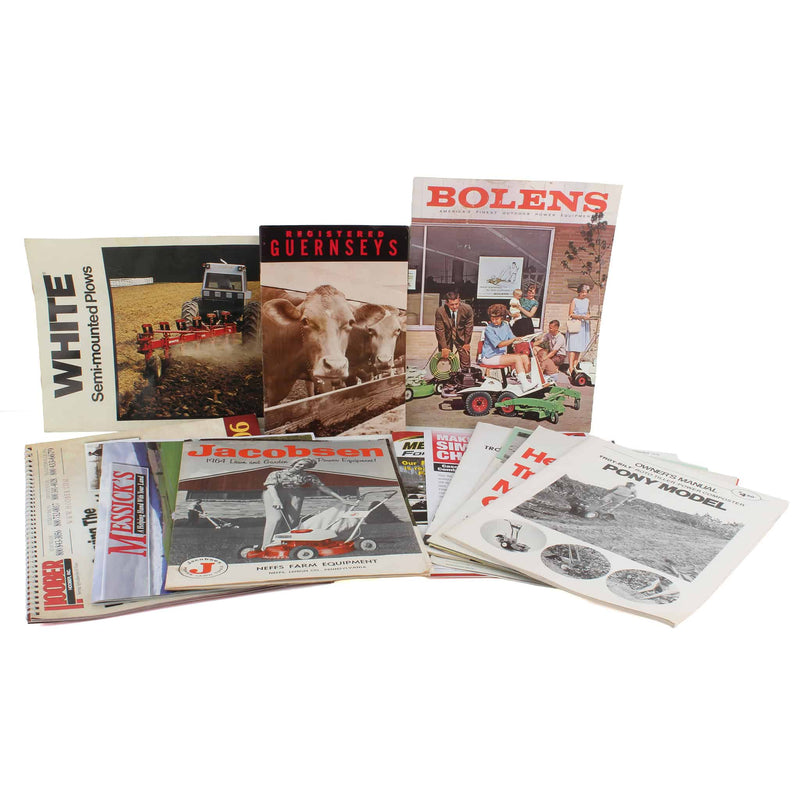 Lot of  (2) Company Calendars, (5) Farming Sales Brochures, (2) Lawn & Garden Sales Brochures, (1) Troy-Bilt Owners Manual Packet and (1) Information Booklet