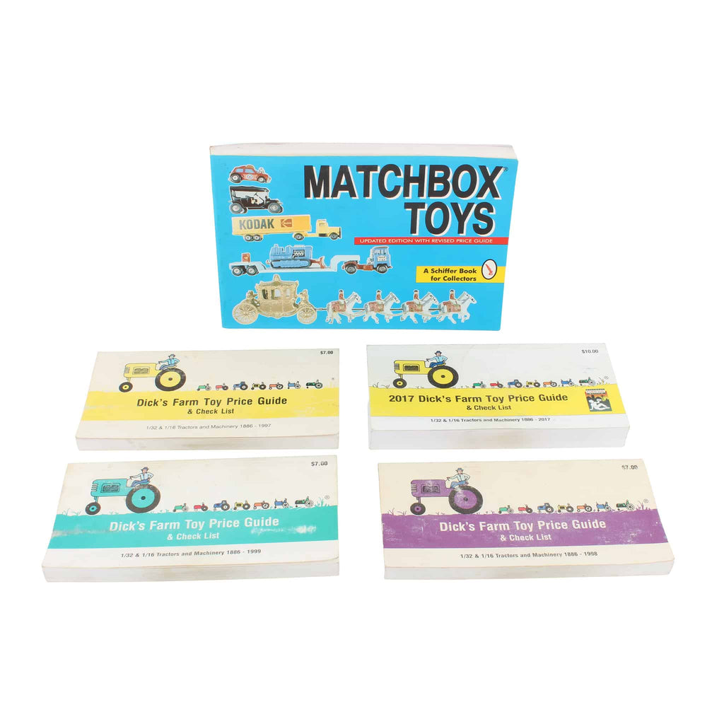 Lot of (1) Matchbox Toys Price Guide and (4) Dicks Farm Toy Price