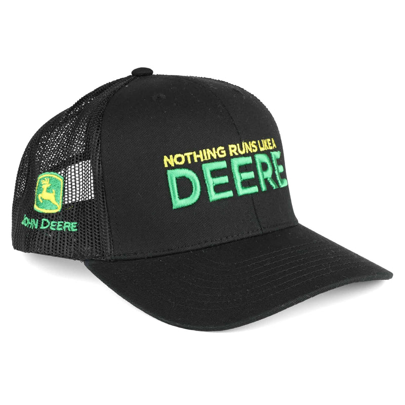 John Deere Nothing Runs Like a Deere Black Mesh Back Hat
