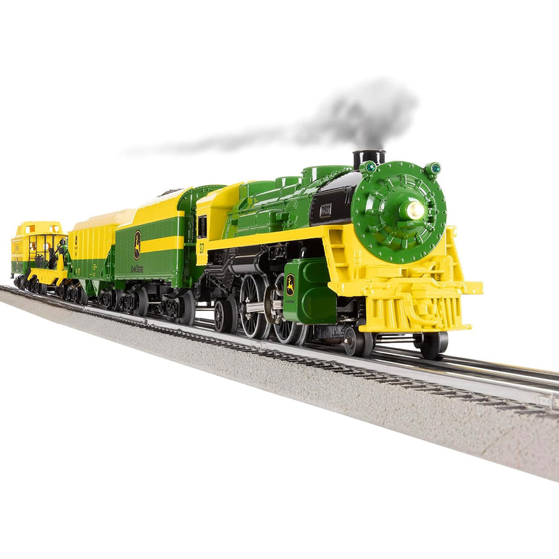 1/48 John Deere Steam Freight LionChief Electric O Gauge Bluetooth 5.0 Train Set with Remote by Lionel
