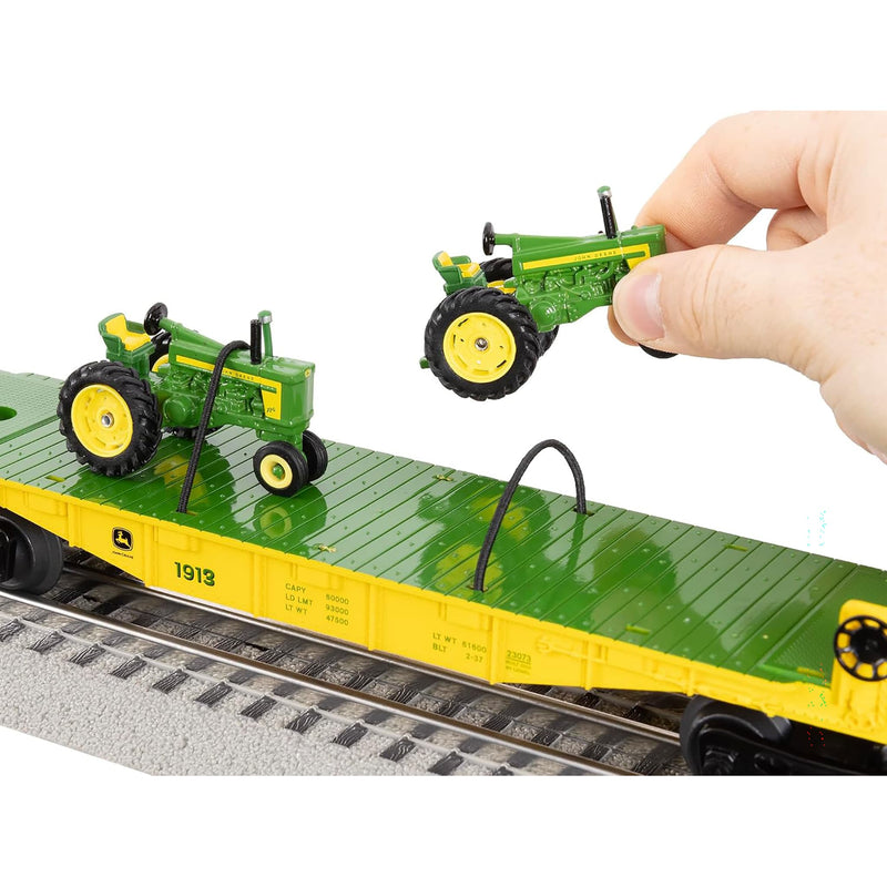 1/48 John Deere Steam Freight LionChief Electric O Gauge Bluetooth 5.0 Train Set with Remote by Lionel