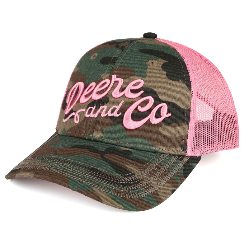 John Deere Pink & Camo Mesh Back Hat