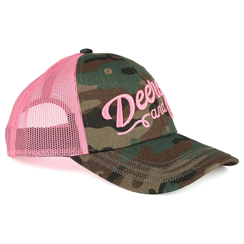 John Deere Pink & Camo Mesh Back Hat