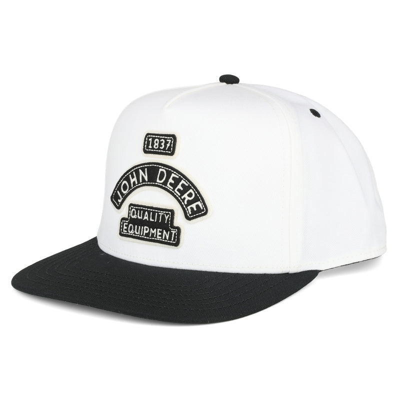 John Deere Ivory & Black Color Block Hat