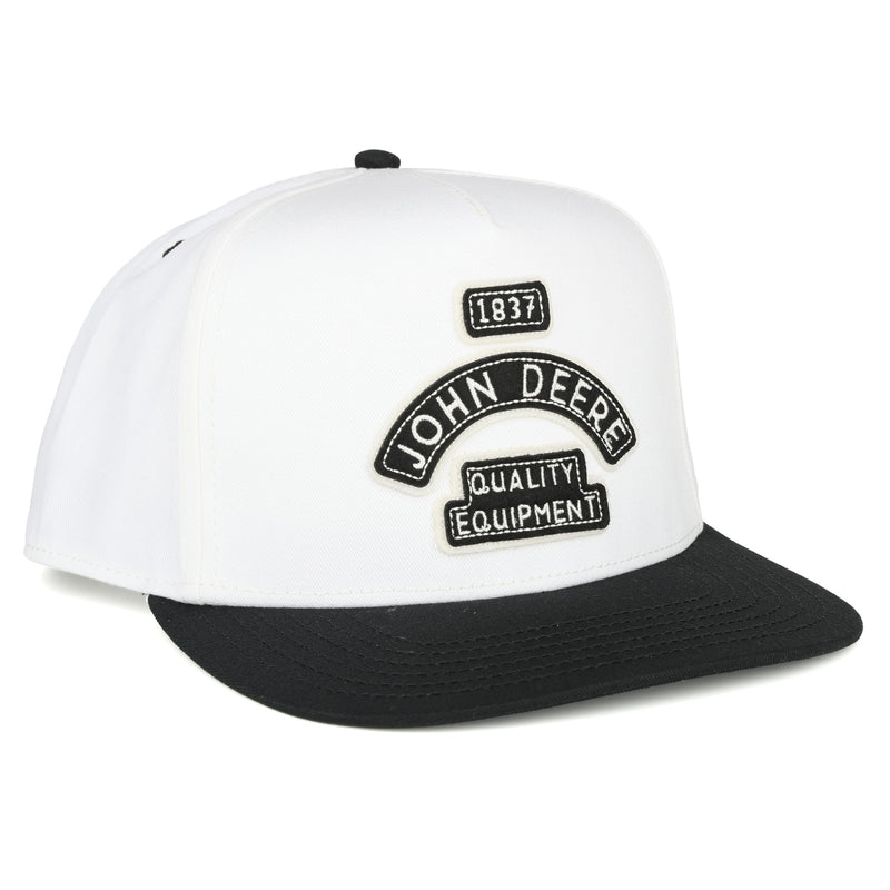 John Deere Ivory & Black Color Block Hat