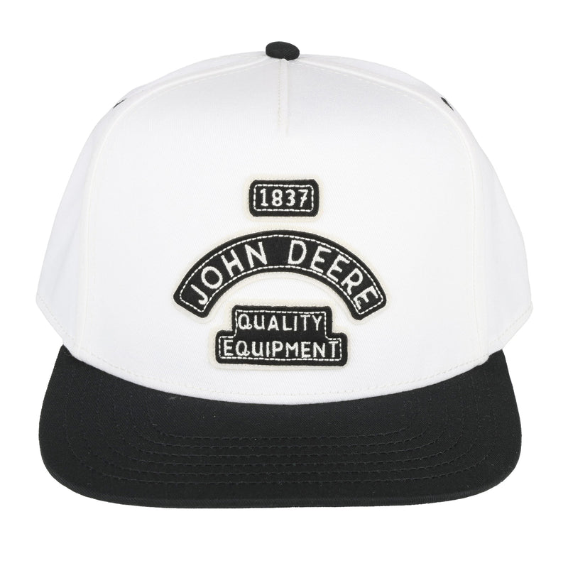 John Deere Ivory & Black Color Block Hat