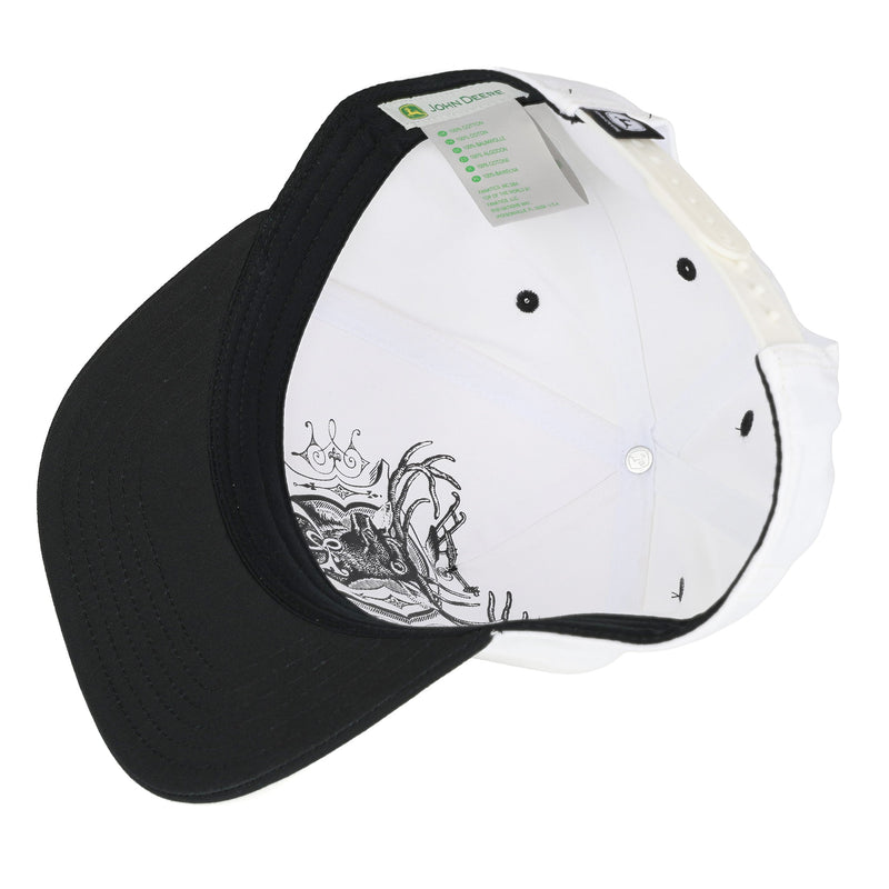 John Deere Ivory & Black Color Block Hat