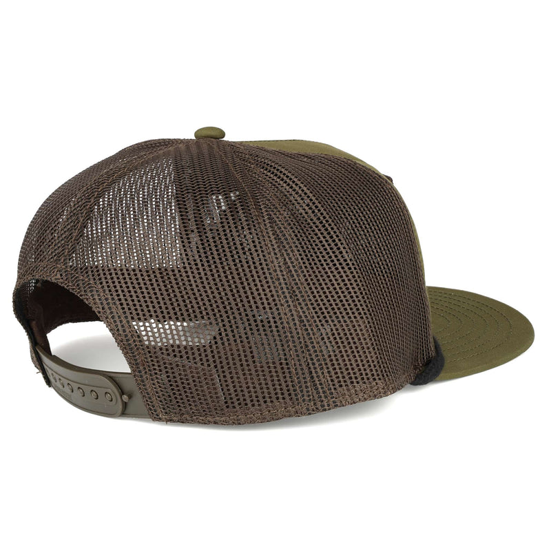 John Deere Patch Olive Green & Black Mesh Back Trucker Rope Hat