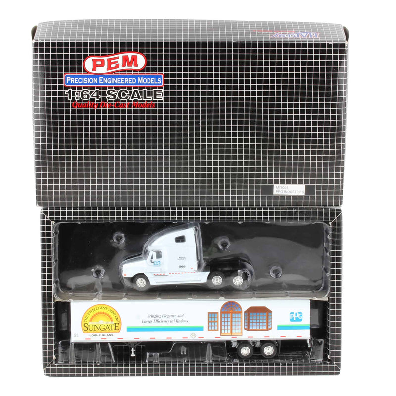 1/64 Freightliner Century Semi Truck with Box Trailer by PEM, PPG Deco