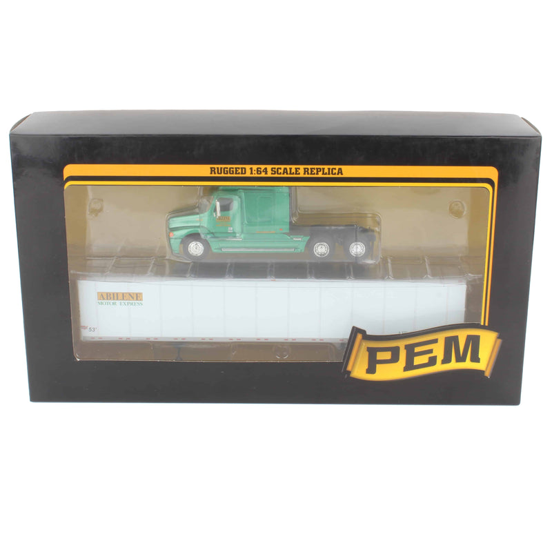 1/64 Green Freightliner Century Cab with 53' Trailer, Abilene Motor Express, by PEM Tonkin Replicas