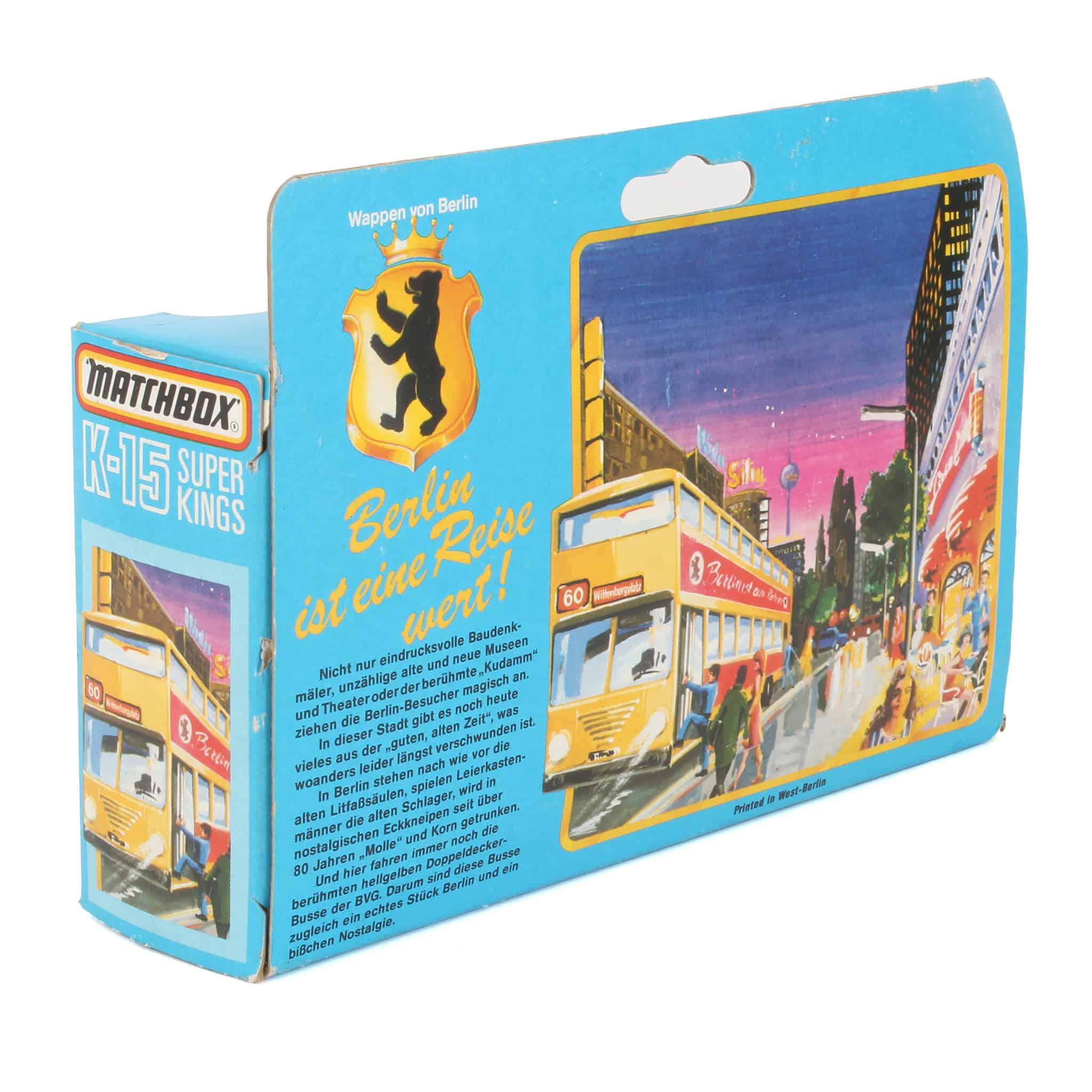 Matchbox SuperKings K-15 Berlin Bus — Outback Toys