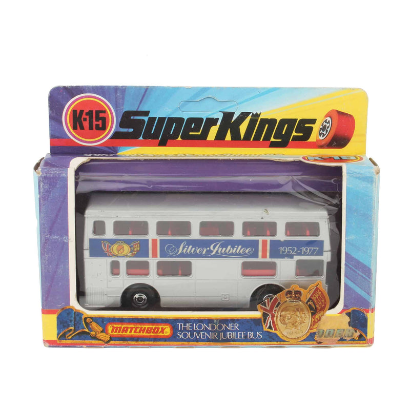 Matchbox SuperKings K-15 London Silver Jubilee Bus 1952-1977