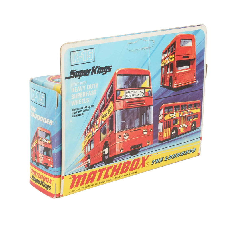 Matchbox SuperKings K-15 London Silver Jubilee Bus 1952-1977