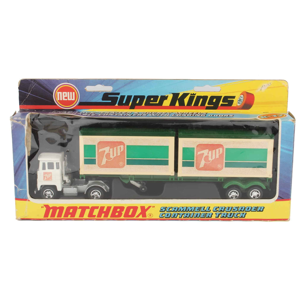 Matchbox SuperKings K-17 Scammell Crusader Container Truck, 7-UP