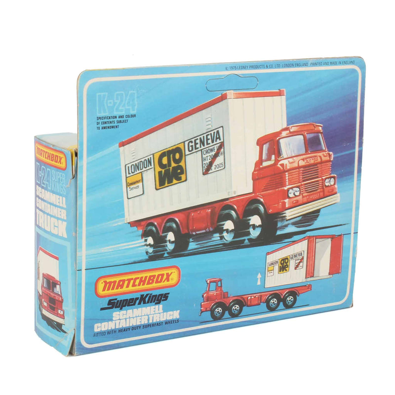 Matchbox SuperKings K-24 Scammell Container Truck, Gentransco London to Paris