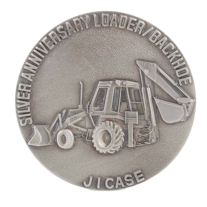 Case Silver Anniversary 580D Loader Backhoe Medallion 1982 LE by Medallic Art Co