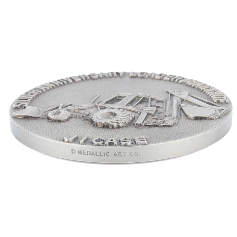 Case Silver Anniversary 580D Loader Backhoe Medallion 1982 LE by Medallic Art Co