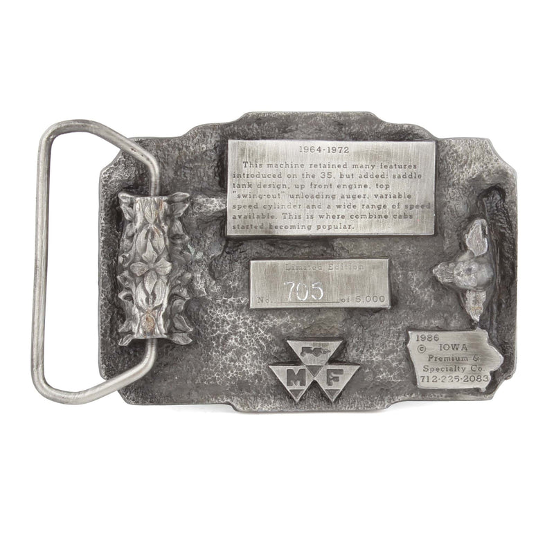 Massey Ferguson 410 Combine Limited Edition Metal Belt Buckle