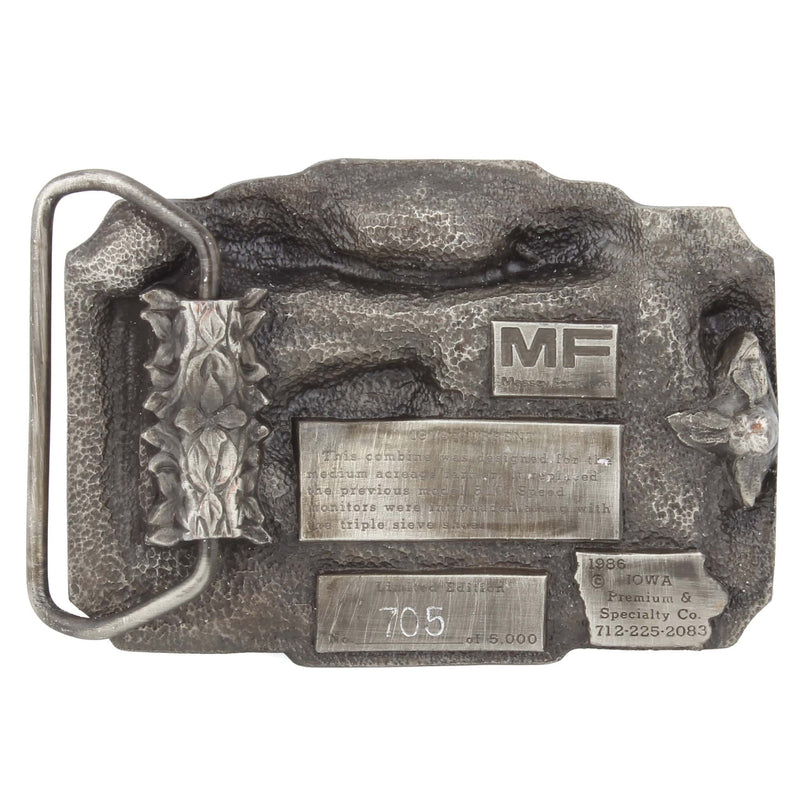 Massey Ferguson 550 Combine Limited Edition Metal Belt Buckle