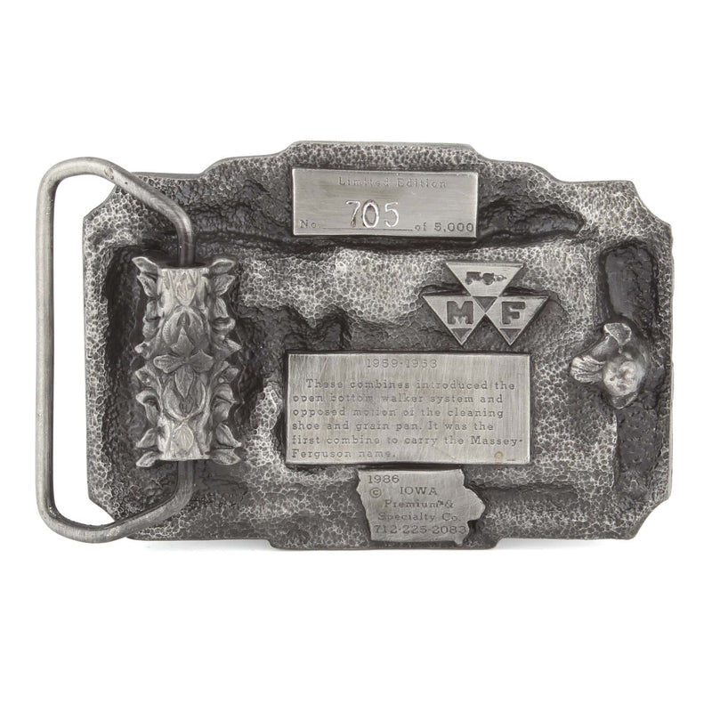 Massey Ferguson 72 Combine Limited Edition Metal Belt Buckle