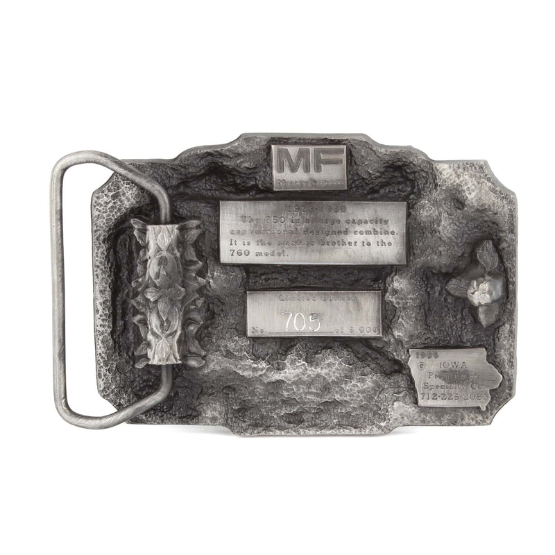 Massey Ferguson 750 Combine Limited Edition Metal Belt Buckle