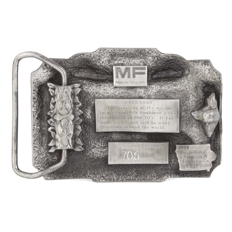 Massey Ferguson 760 Combine Limited Edition Metal Belt Buckle