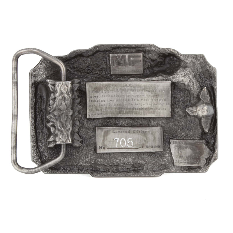 Massey Ferguson 855 Combine Limited Edition Metal Belt Buckle
