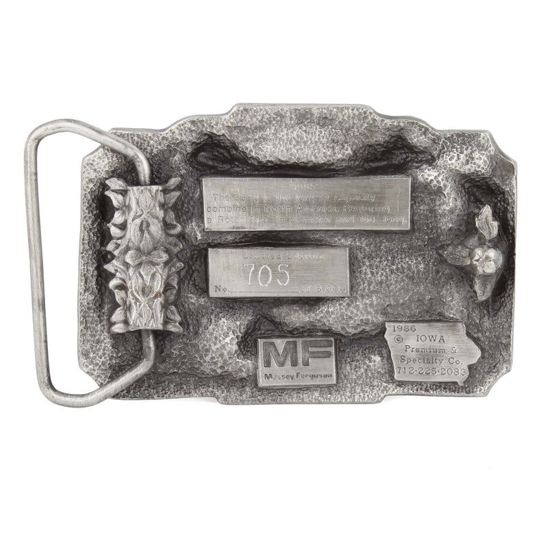 Massey Ferguson 8590 Combine Limited Edition Metal Belt Buckle