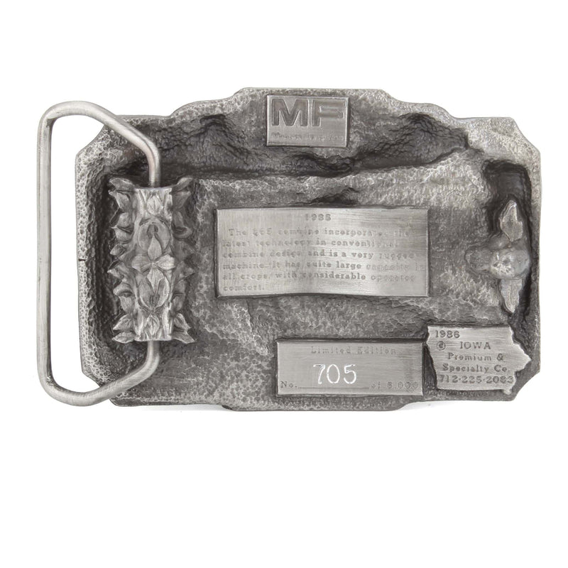 Massey Ferguson 865 Combine Limited Edition Metal Belt Buckle