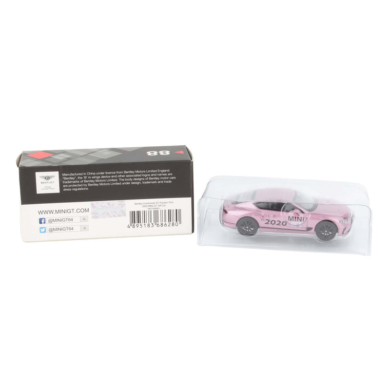 1/64 Bentley Continental GT Passion Pink, 2020 Gift Car by Mini GT