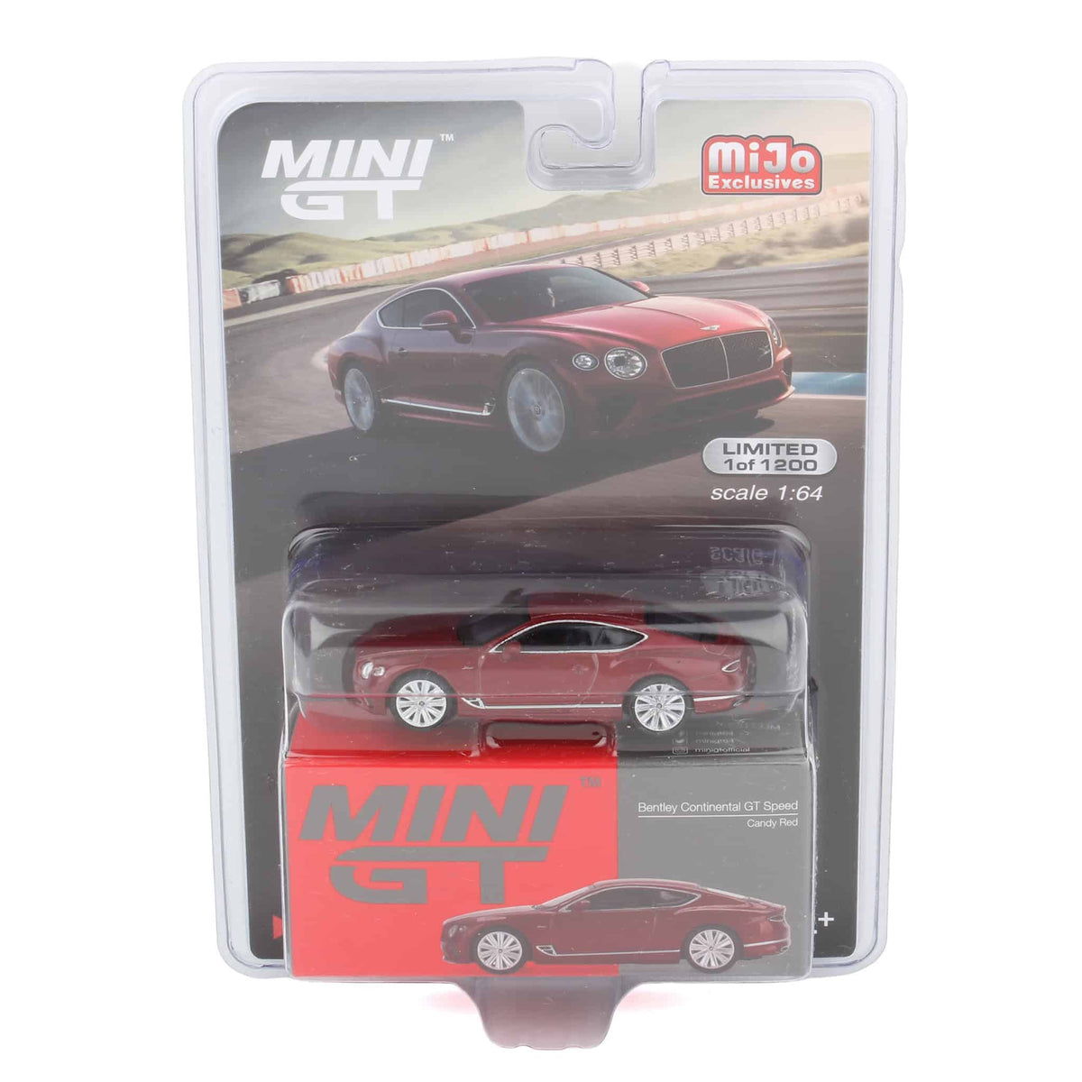 1/64 Mijo Bentley Continental GT Speed, Candy Red, Limited Edition