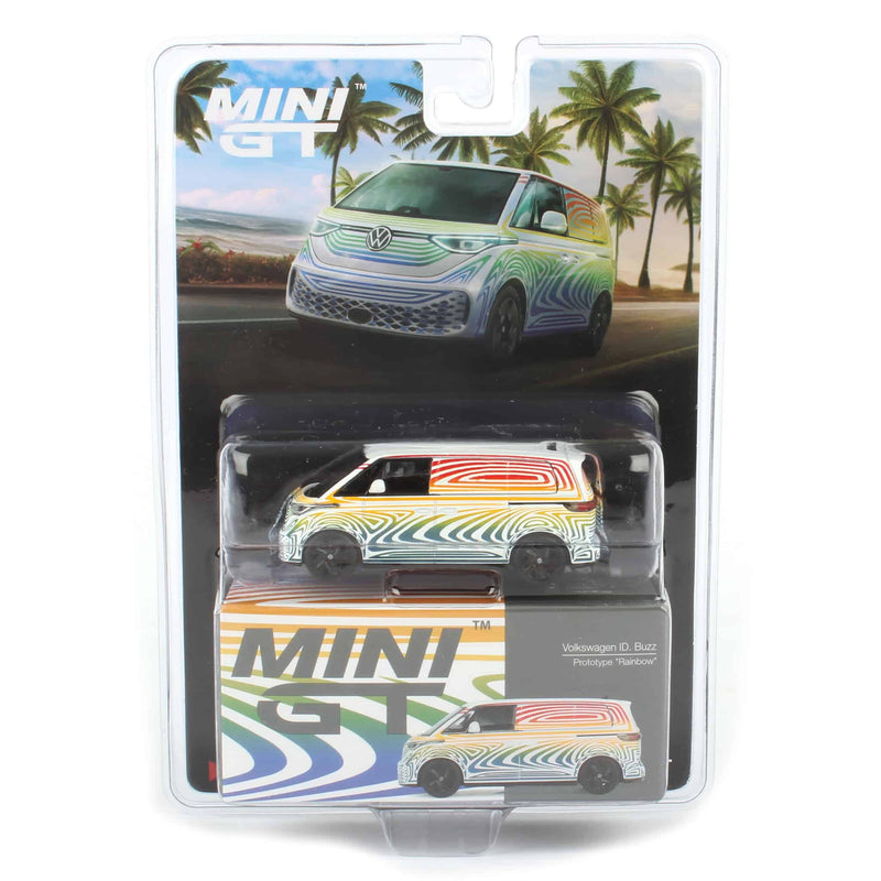 1/64 Mini GT Volkswagen ID Buzz Prototype, Rainbow Edition