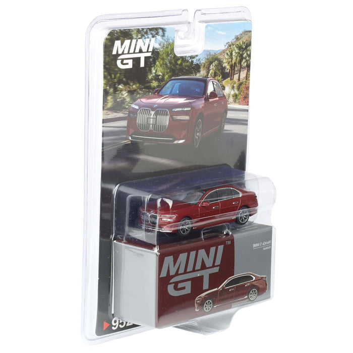 1/64 BMW i7 xDrive60 Aventurin, Red, Mini GT — Outback Toys