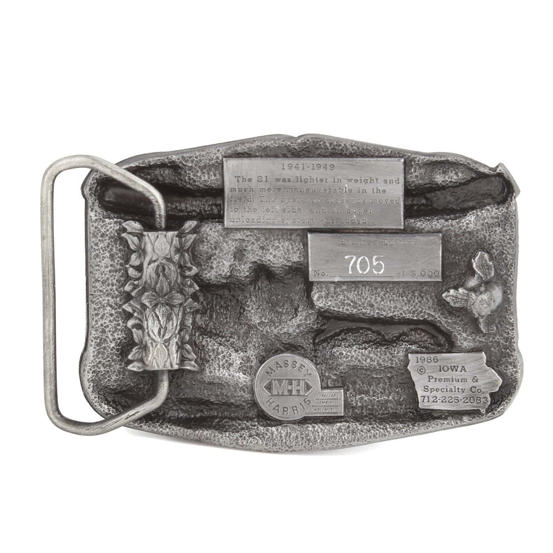 Massey Harris 21 Combine Limited Edition Metal Belt Buckle