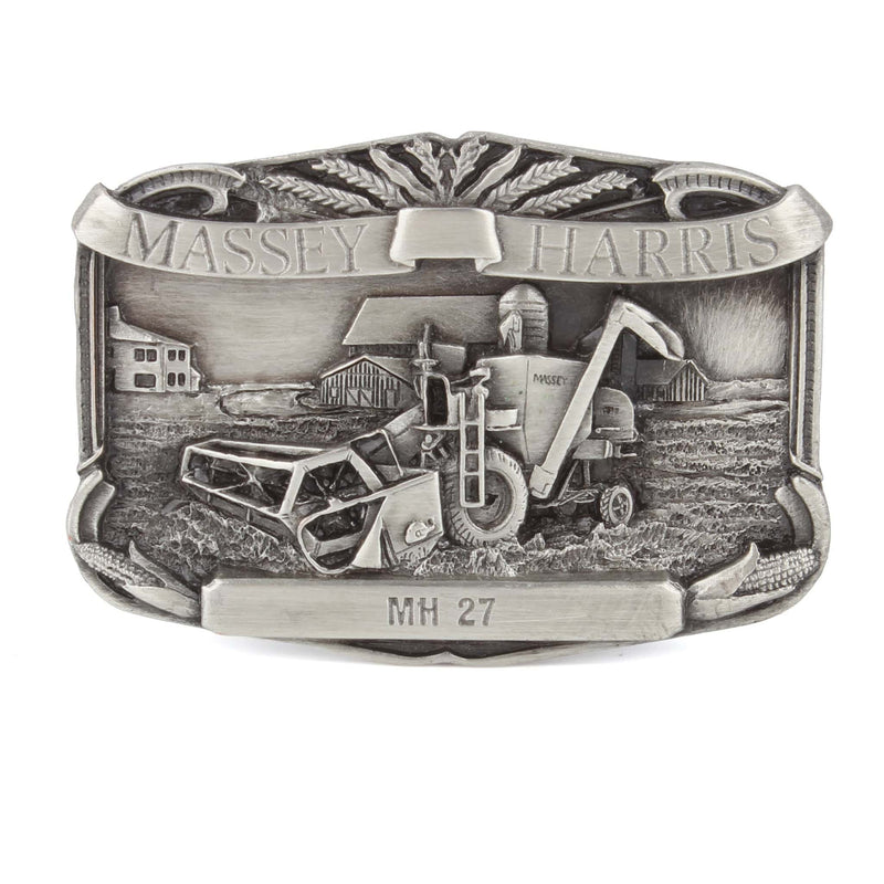 Vintage Massey Harris 27 Combine Limited Edition Metal Belt Buckle