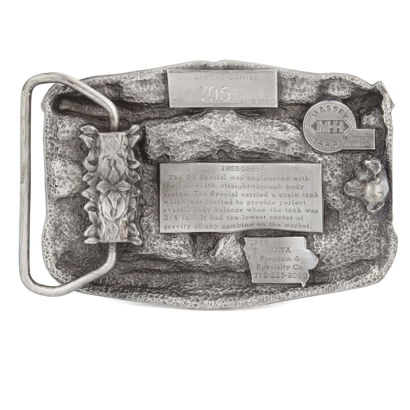 Massey Harris 80 Special Combine Limited Edition Metal Belt Buckle