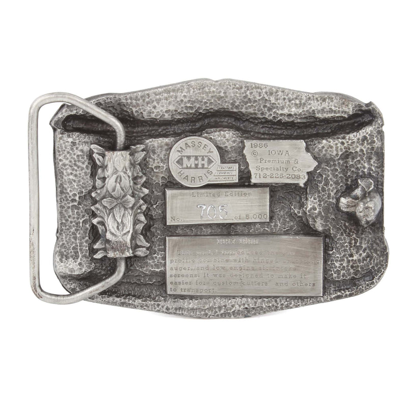 Massey Harris 92 Combine Limited Edition Metal Belt Buckle