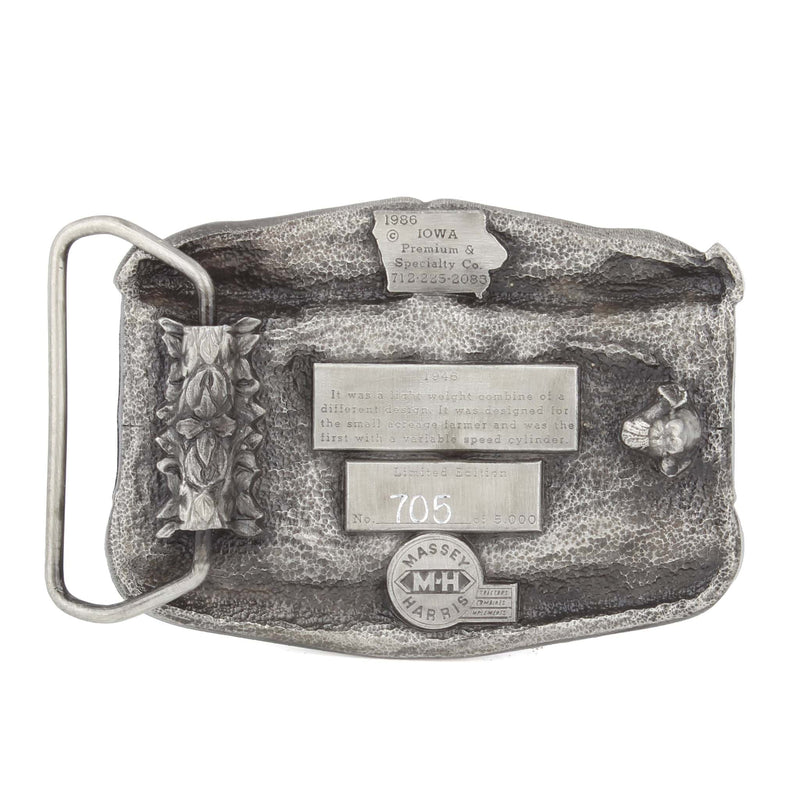 Massey Harris The Clipper Self Propelled Combine Limited Edition Metal Belt Buckle
