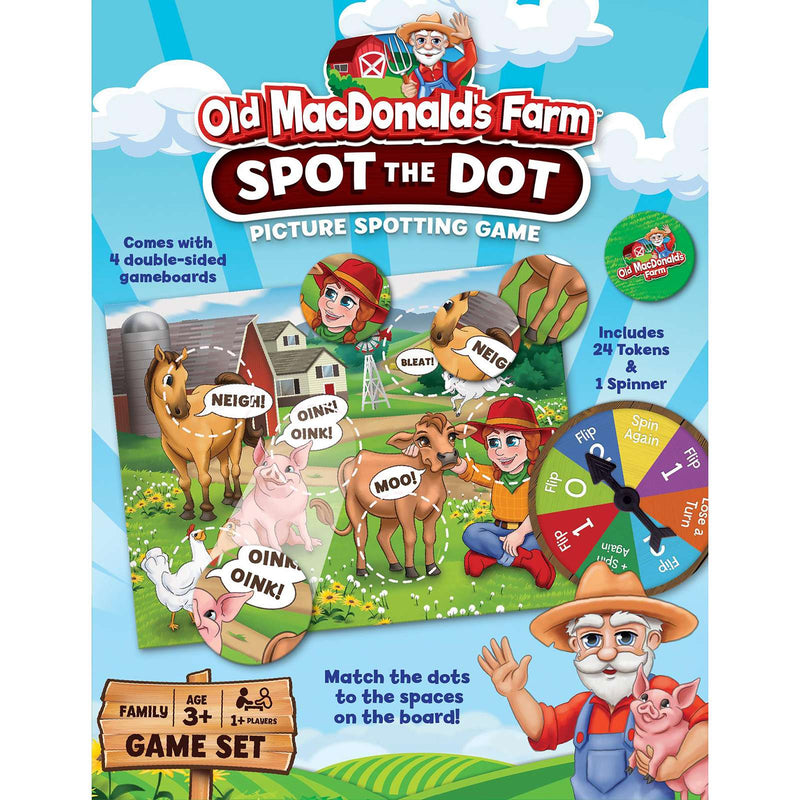 Old MacDonald's Farm Spot The Dot Picture Game