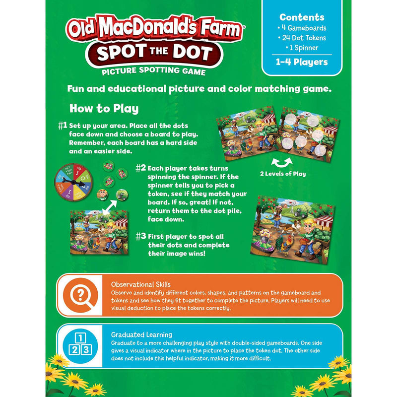 Old MacDonald's Farm Spot The Dot Picture Game