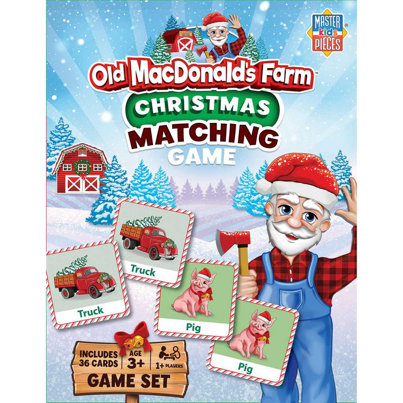 Old MacDonald's Farm Christmas Matching Game