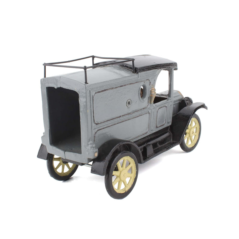 9-Inch Cast Iron Gray Delivery Truck