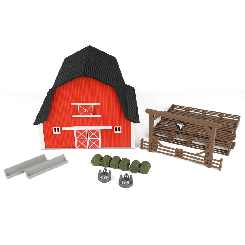 1/64 Barn & Fence Set with Accessories by Microville Toys